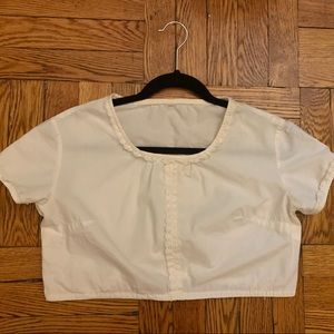 Cropped Vintage Top Blouse